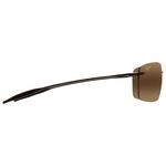 
Maui Jim Lunettes de soleil Lighthouse Noir Brillant Hcl Bronze MauiPure  Profil