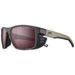 
Julbo Lunettes de soleil Shield Translucide Brillant Noir Marron Spectron Hd 3 Polarized  Présentation