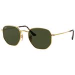 
Ray Ban Lunettes de soleil RB3548N Hexagonal Flat Polished Gold Polar Green 