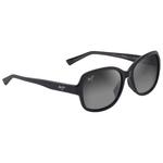 
Maui Jim Lunettes de soleil Hiluhilu Shiny Black Neutral Gray Minéral Superthin  Présentation