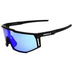 
Binocle Eyewear Lunettes de soleil Horizon Shiny Black Blue Mirror Polarized  Présentation