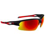 
AZR Lunettes de soleil Coffret Huez Noire Mate Rouge Multicouche Rouge  Présentation