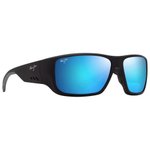 
Maui Jim Lunettes de soleil Keha Noir Mat Bleu Hawaï Minéral SuperThin  Présentation