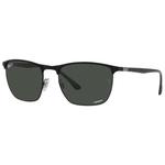 
Ray Ban Lunettes de soleil RB3686 Mat Black Chromande Dark Grey Polar 
