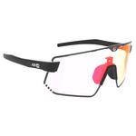 
AZR Lunettes de soleil Flash Rx Noire Mate Multicouche Irisé Rouge  Présentation