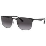 
Ray Ban Lunettes de soleil RB3569 Polished Black Silver Gradient Grey 