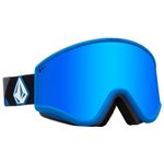 Volcom Masque de Ski Yae Blue Dark Grey Blue Chrome + Yellow Présentation