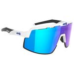 
AZR Lunettes de soleil Speed Rx Blanche Vernie Noire Multicouche Ice Bleu  Présentation