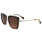 
Binocle Eyewear Lunettes de soleil Carla Shiny Gold Kaki Tortoise Gradient Brown Polarized  Présentation