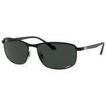 
Ray Ban Lunettes de soleil RB3671CH Matte Black Chromance Dark Grey Polar 