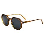 
Binocle Eyewear Lunettes de soleil Bogota Shiny Tortoise Wood Grey Polarized  Présentation