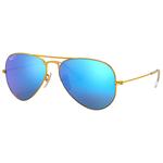 
Ray Ban Lunettes de soleil RB3025 Aviator Mat Gold Blue Polarized 