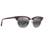 
Maui Jim Lunettes de soleil Holomua Shiny Solid Brown Neutral Grey Mineral Superthin  Présentation