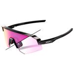 
100% Lunettes de soleil Slendale SL Gloss Black Photochromic Purple Mirror  Présentation