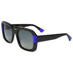 
Binocle Eyewear Lunettes de soleil Isabella Shiny Black Blue Gradient Grey Polarized  Présentation