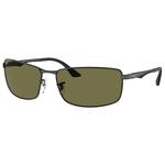 
Ray Ban Lunettes de soleil RB3498 Polished Black Green G-15 Polar 