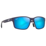 
Maui Jim Lunettes de soleil Walewaha Asian Fit Metal Matte Blue Blue Hawaii Mineral Superthin  Présentation