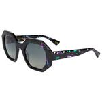 
Binocle Eyewear Lunettes de soleil Claudia Shiny Purple Turquoise Gradient Grey Polarized  Présentation