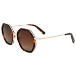 
Binocle Eyewear Lunettes de soleil Angela Shiny Gold Tortoise Gradient Brown Polarized  Présentation