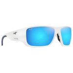 
Maui Jim Lunettes de soleil Keha Blanc Mat Bleu Hawaï Minéral SuperThin  Présentation