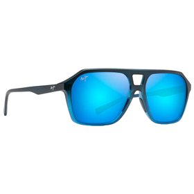 Maui Jim Lunettes de soleil Wedges Fondu Noir Mat Bleu Blue Hawaii Mineral Superthin  Présentation 
Maui Jim Lunettes de soleil Wedges Fondu Noir Mat Bleu Blue Hawaii Mineral Superthin  Présentation