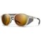 
Smith Lunettes de soleil Venture Matte Bone Chromapop Glacier Photochromic Copper To Gray Gold Mirror  Présentation