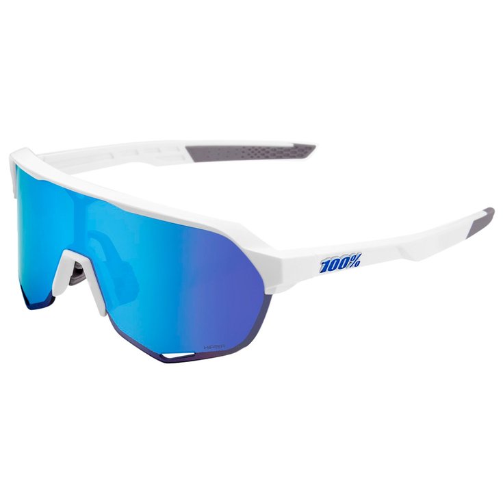 Lunettes de Soleil 100% S2 Matte White Hiper Blue Multilayer
