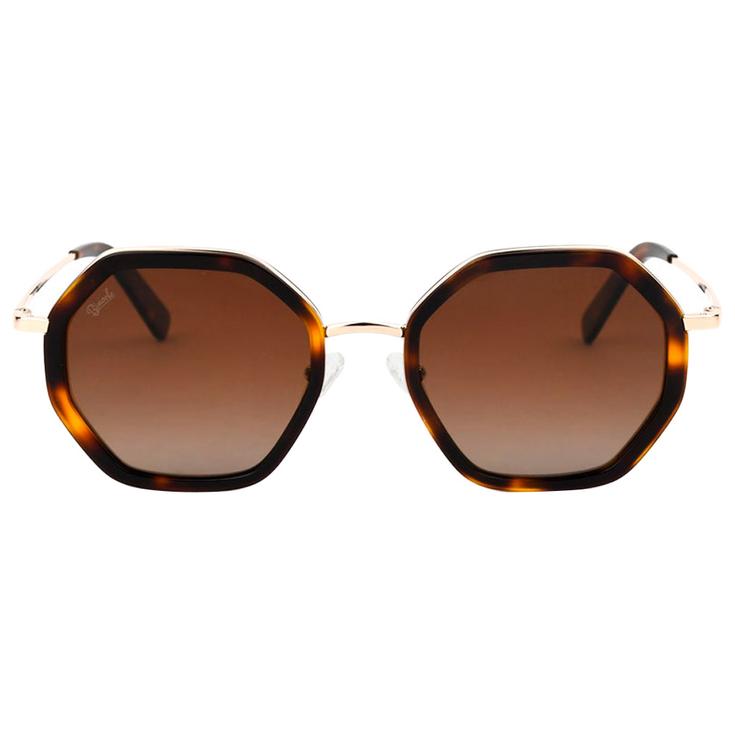 
Binocle Eyewear Lunettes de soleil Angela Shiny Gold Tortoise Gradient Brown Polarized  Présentation