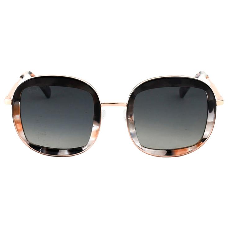 
Binocle Eyewear Lunettes de soleil Selena Shiny Pink Gold Black Pink Tortoise Gradient Grey Polarized  Présentation
