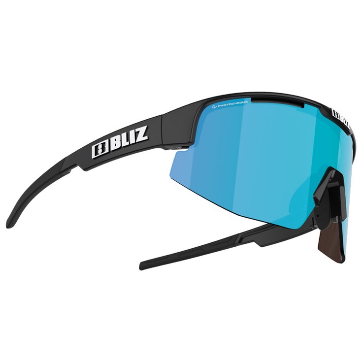 
Bliz Lunettes de soleil Matrix Old Matte Black Nano Optics Photochromic Brown Blue Mirror  Présentation