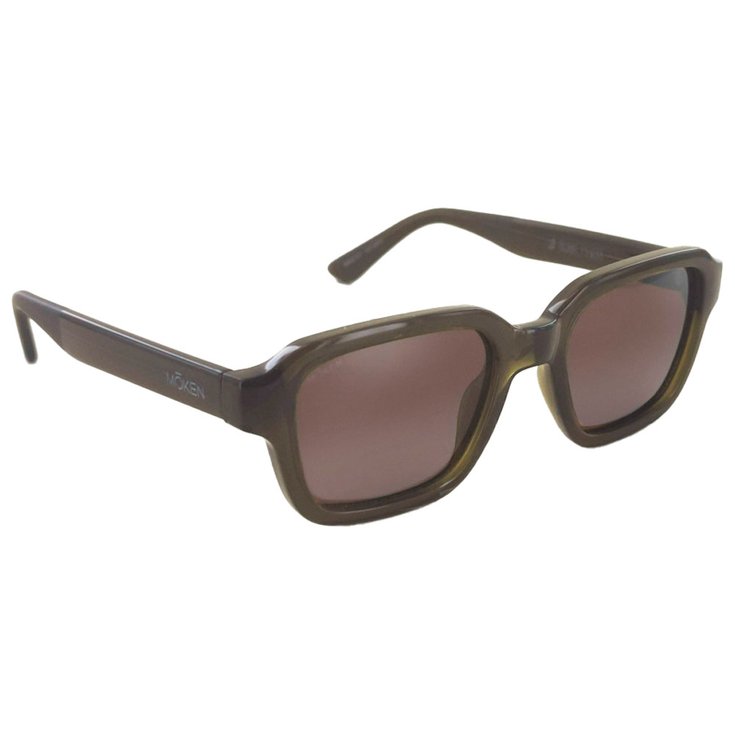 Moken Vision Lunettes de soleil Dane Kaki Brown Cat.3 Polarized Présentation