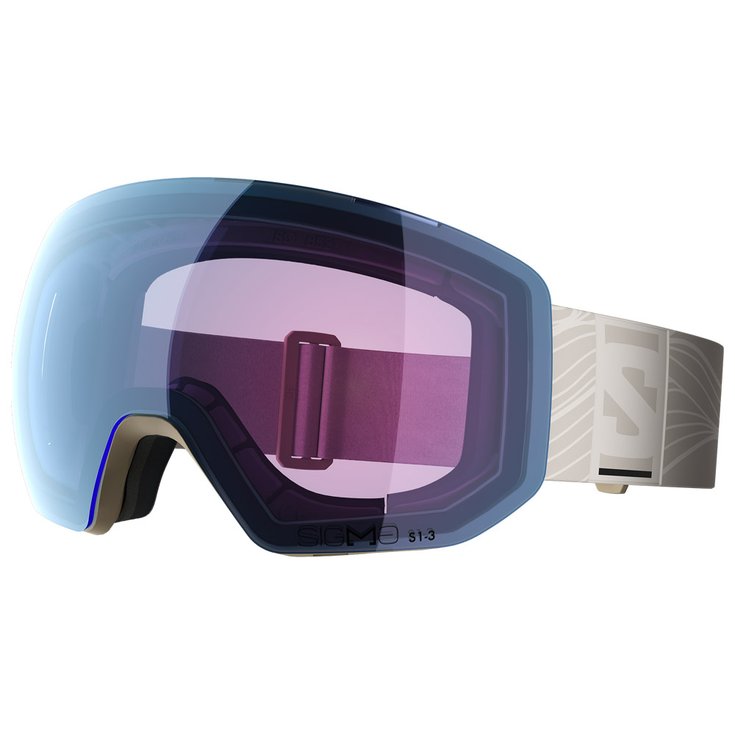 Salomon Masque Radium Pro S Light Bronze Sigma Photo Sky Blue Présentation