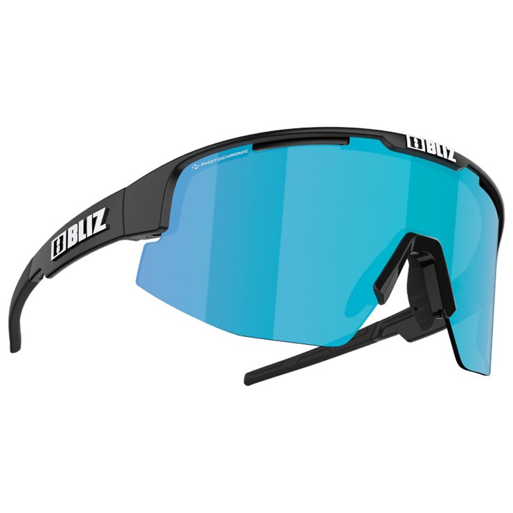 
Bliz Lunettes de soleil Matrix Old Matte Black Nano Optics Photochromic Brown Blue Mirror  Présentation